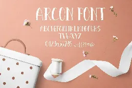 Arcon font