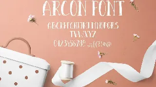 Arcon font