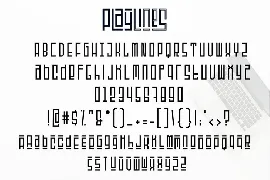 Playlines - Unique Line Display Font