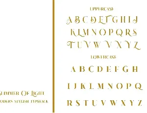 Glimmer Of Light font