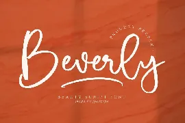 Beverly Script Font