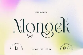 Mongek Typeface font