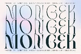 Mongek Typeface font