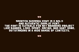 Sporton Bigperih font