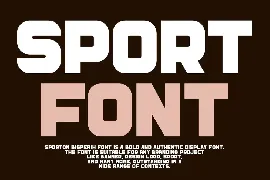 Sporton Bigperih font