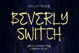 Beverly Switch Brush Stroke Font