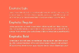 Emphatic - Modern sans-serif font family