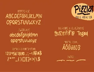 Pizzlat | Fancy Font