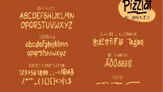 Pizzlat | Fancy Font