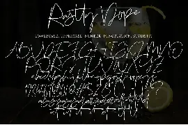 Rustty Dope font