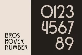 Bros Rover - Classy Sans Serif font