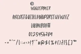 Wonderlover | Handwritten Svg Font