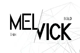 Melvick - Font Family