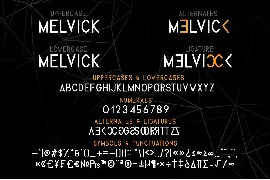 Melvick - Font Family