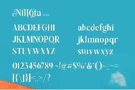 Nilota Typeface font