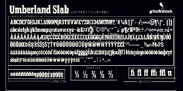 Umberland Slab font