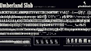 Umberland Slab font