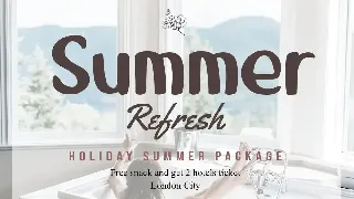 Sundae Ice - Handwriting Travel font