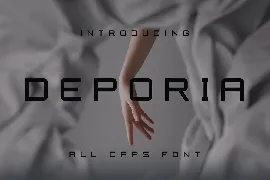 Deporia font