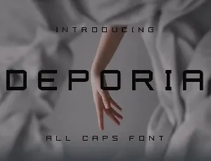 Deporia font