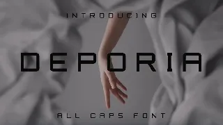 Deporia font