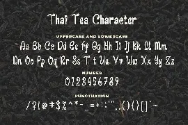 Thai Tea - Thai Style Typeface font