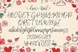 Love Tail - Beauty Love Swashes font