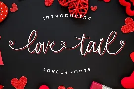 Love Tail - Beauty Love Swashes font