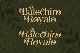 Balechin Royalo Modern Serif Font