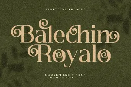 Balechin Royalo Modern Serif Font