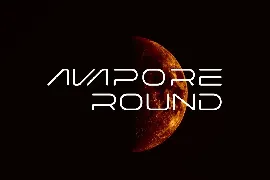 Avapore Round font