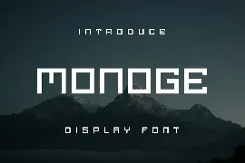 Monoge Font