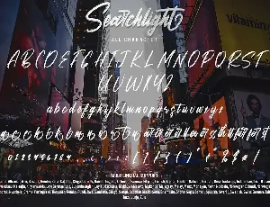 Searchlight - Script Font