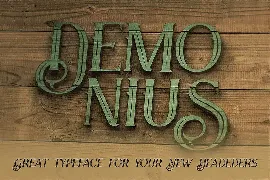 Demonius - 4 Vintage Fonts