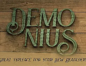 Demonius - 4 Vintage Fonts