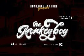 Montages - Retro Bold Script Font