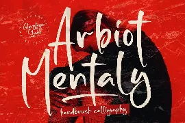 Arbiot Mentaly Handbrush Calligraphy font