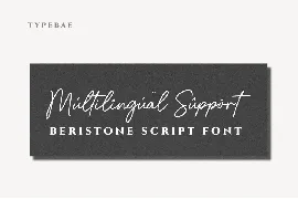 Beristone Signature Script Font