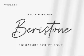 Beristone Signature Script Font