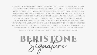 Beristone Signature Script Font