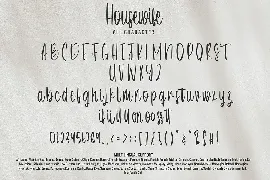 Housewife - Handwritten Font