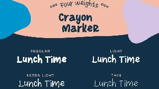 Crayon Marker Font