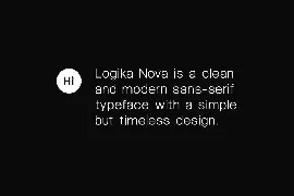 LOGIKA NOVA - Simple, Clean and Modern Typeface font