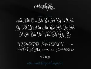 Montheylin-Calligraphy Font