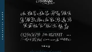 Montheylin-Calligraphy Font