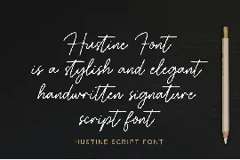 Hustine Handwritten Signature Script Font