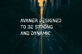 avaner sans serif font