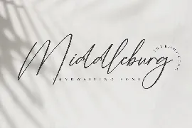 Middleburg - Handwriting Font