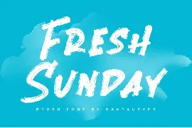 Fresh Sunday - Brush Font