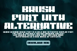 Brank Genihor Brush font